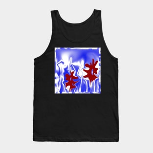 Two blooms on blue Tank Top